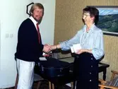 Värdshuset 1988.
Röda korset 50-årsjubileum.
Fr. v.:
Ingvar Gunnarsson, trubadur
Inga Brandin