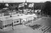 Stora utställningshallen på Arbogautställningen. 