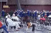 Arboga Blåsorkester underhåller på sommaravslutning i Ahllöfsparken
