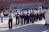 Arboga Blåsorkester på Stora torget under Arbogaträffen