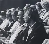 Giv oss fred, även kallat Arbogaspelet. Publik. Föreställningen spelas på museets innegård.

Giv oss fred är ett teaterstycke skrivet av Rune Lindström 1961. Handlingen, som är inspirerad av Arbogas klosterhistoria, är förlagt till början av 1500-talet. Uruppförandet skedde den 11 augusti 1962 och Rune Lindström spelade Engelbrekt Gertsson.
Lions Club i Arboga stod för arrangemanget. Föreställningarna regnade bort och det blev ett stort ekonomiskt bakslag för föreningen.
Spelet har framförts igen; 1987, 1988, 2012 och 2015 av medlemmar i 