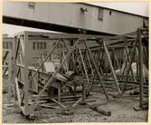 Stålkonstruktioner vid Oxelösunds hamn.