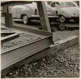 Stålkonstruktioner vid Oxelösunds hamn.