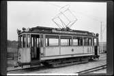 Aktiebolaget Stockholms Spårvägar, SS A2b 138, linje 10, som gick i trafik mellan Värtan och Hornstull. Fotograferad vid Hagalund järnvägsstation.