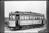 Aktiebolaget Stockholms Spårvägar, SS A8 248. Den trafikerade linje 3 mellan Haga och Hornstull. Fotograferad vid Hagalund järnvägsstation.