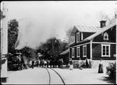 Bredsjö - Degerfors Järnväg, BDJ lok 7 på Valåsens station.