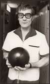 Börje Eriksson, Nyby, vinnare bland herrarna på GRÄNGES-mästerkapet i bowling 1975.