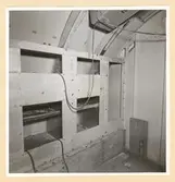 U.O.-inredn. BB sida sett akterifrån.