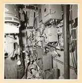 Manöverrum. BB sida vid akt. radiohyttskott.