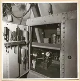 Torpedrum. Inredning i skåp om SB 