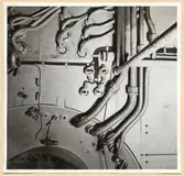 Torpedrum. Detalj av skott 51 sett förifrån. Den 5/7 1956.