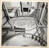 Torpedrum. Övre del av skott 51 sett förifrån.