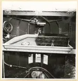 Falska tornet sett akterifrån. Kartbord. Under finns styrplats vid gång i övervattensläge.