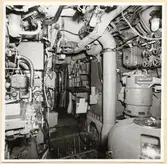 Manöverrum. Förliga delen sedd akterifrån.