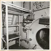 Torpedrummet. SB sida av aktra skottet sedd förifrån.