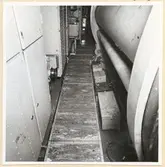 Torpedrummet. SB sida (bordvart torp.mag.) Durken sedd förifrån.