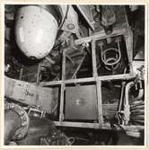 Torpedrummet. BB sida mellan torp.mag och torp.tub. Under durken.