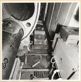 Torpedrummet. SB sida (bordvart torp.mag.) sedd akterifrån.