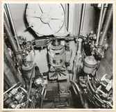 Torpedrummet. Taket mellan torp.tuberna sett förifrån.