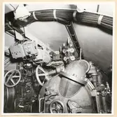 Torpedrummet. Taket över tuberna sett akterifrån.