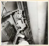 Torpedrummet. BB sida. Taket bordvarts torp.mag. sett akterifrån.
