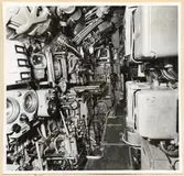 Manöverrum. BB sida sett akterifrån.