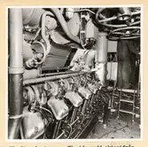 Dieselmotorrum. SB sida sedd förifrån.