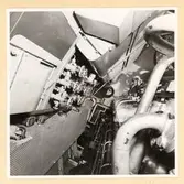 Dieselmotorrum. SB sida. Bordvarts diesel.