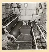 Häckrummet. Aktra skott och durk sedda förifrån