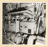 Manöverrum. BB sida under dykbord.