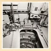 UO-inredning. Aktra skottet och taket.