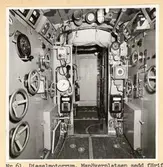 Dieselmotorrum. Manöverplatsen sedd förifrån.