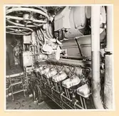 Dieselmotorrum. BB sida sedd förifrån.