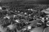 Flygfoto över Korsberga i Vetlanda kommun, Jönköpings län.  Nr: 1209/1957