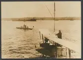 Sjöflygplan under sjösättning