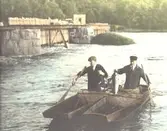 Laxdragare vid Laxbron.