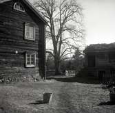 Hagnebo, bostadshus med liggande timmer samt en  ekonomibyggnad.