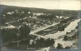 Vykort med motiv över Sundsvall från Gustav Adolfs kyrktorn över Norrmalm.