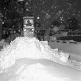 Snösvängen i Örebro. 
21 januari 1959.