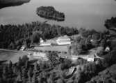 Flygfoto över Herrestad Säteri i Värnamo kommun, Jönköpings län. Nr: 154/1960