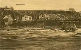 Vykort med motiv över bron vid Bergeforsen.