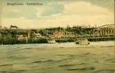 Vykort med motiv över bron vid Bergeforsen.