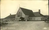 Vykort med motiv över Centralstationen i Sundsvall.
