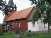 Exteriör, Haurida kyrka i Aneby kommun.