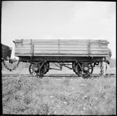 Troligen en malmvagn littera I vid Gruvgården - Fors Järnväg, GFJ.