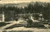 Vykort med motiv över Folkets park i Sundsvall.