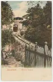 Vykort med motiv från Skansen. Skansens bergbana. Funicular.