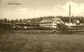 Vykort med motiv över Hovids sågverk på Alnö.