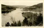 Vykort med motiv över Indalsälven vid Järkvissle.
