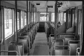 Interiör bakåt i en Aktiebolaget Stockholms Spårvägar, SS A28 11 